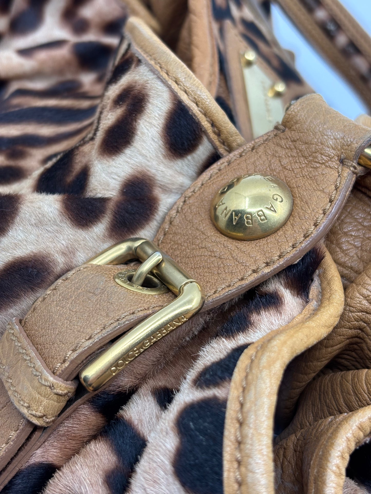 Bolso animal print&piel