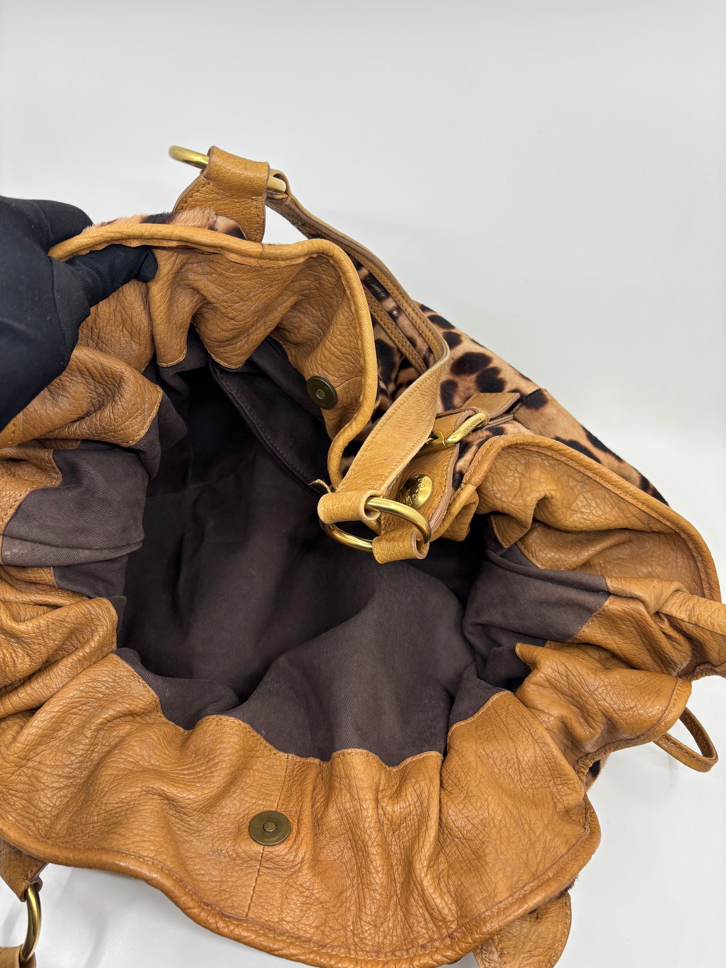 Bolso animal print&piel