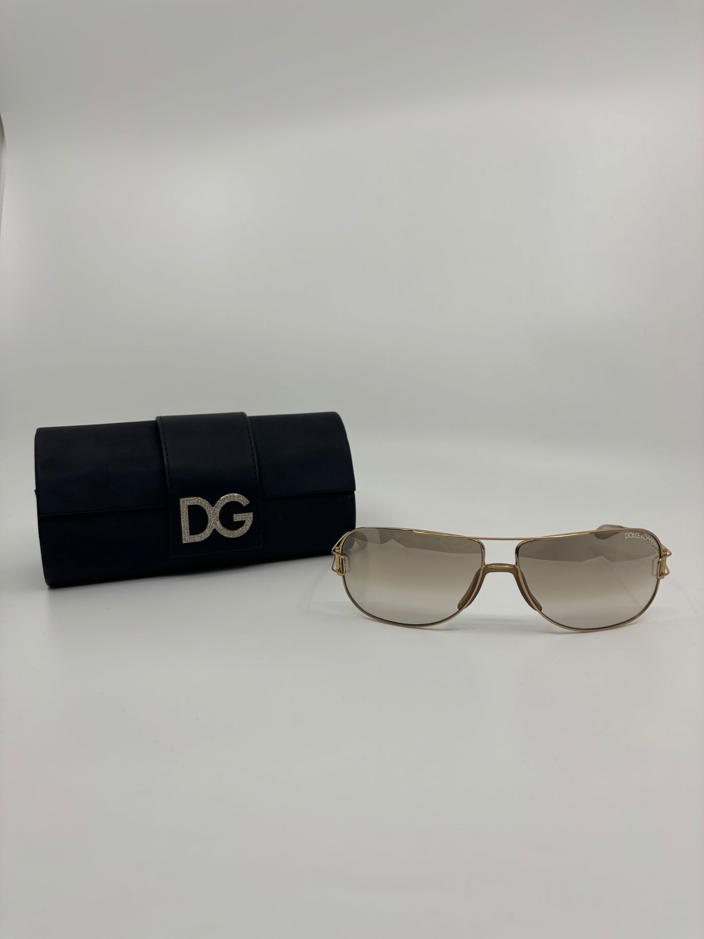 Gafas montura dorada